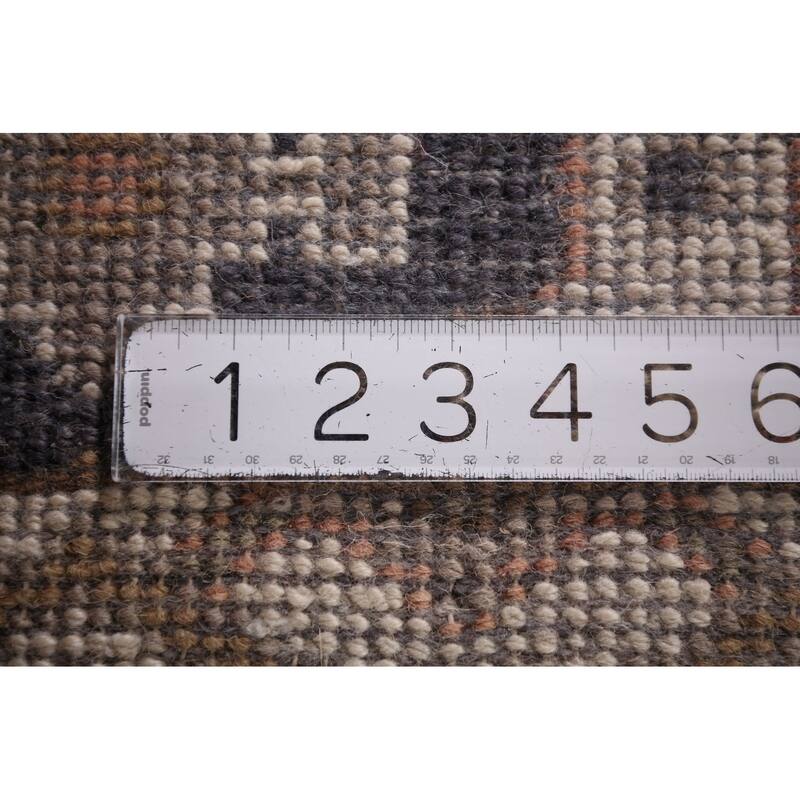 Oushak Oriental Runner Rug Handmade Blue Wool Carpet - 2'7"x 8'5"