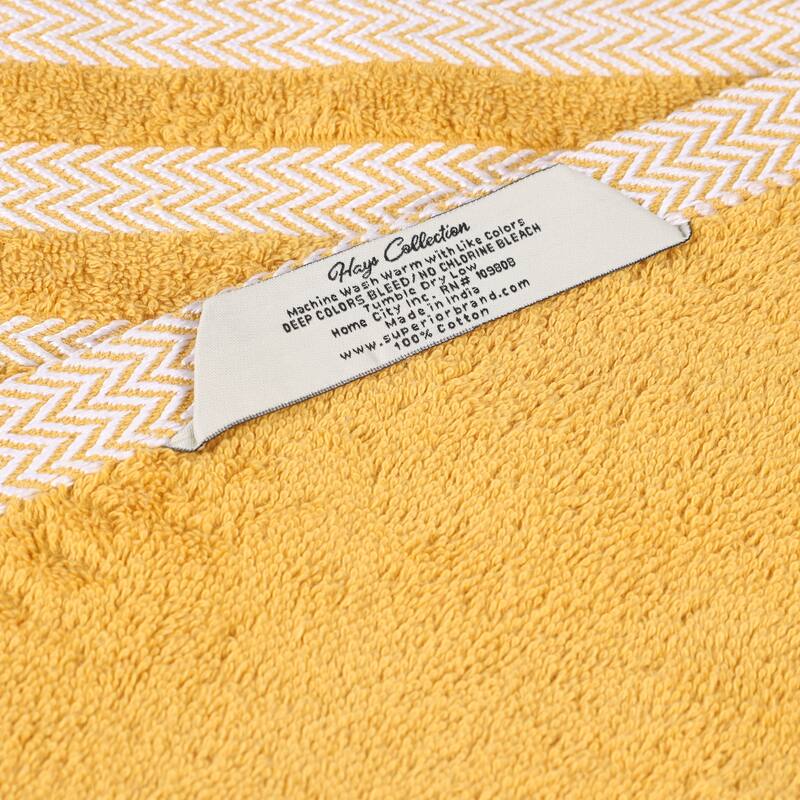 Superior Hays Cotton Absorbent Medium Weight Bath Towels, Set of 2