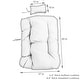 preview thumbnail 3 of 6, Sunnydaze Julia Hanging Egg Chair Replacement Cushions - Cushions Only