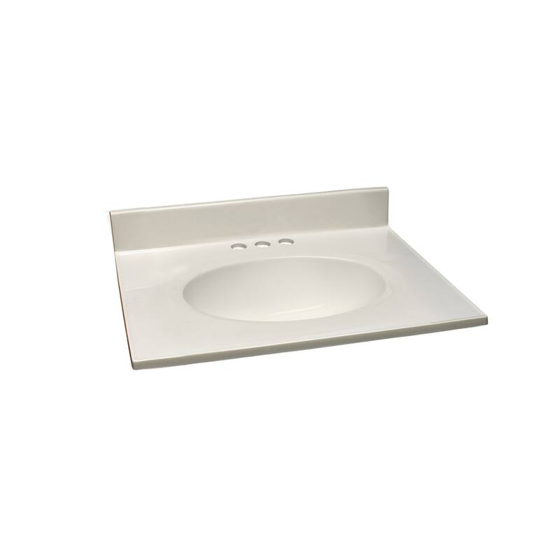 Design House Cultured Marble Vanity Top 25-Inch Single Bowl Sink