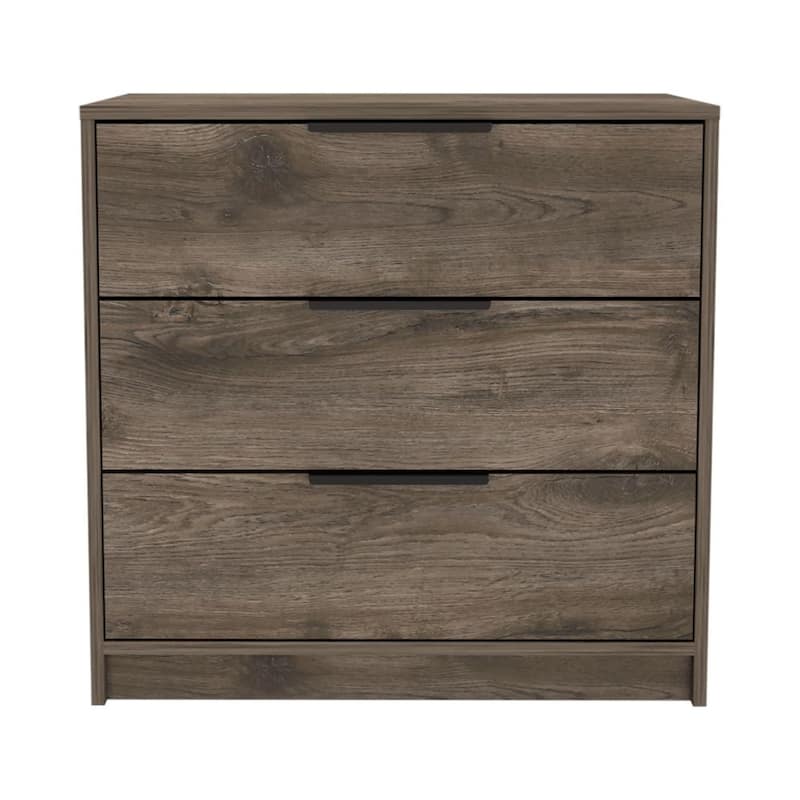 FM Furniture Washington 3 Drawer Dresser with Metal Handles