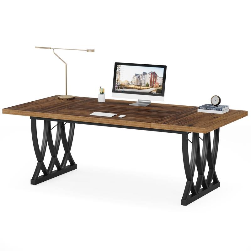 71'' Executive Computer Desk Writing Table for Home Office