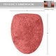 preview thumbnail 19 of 189, Home Weavers Waterford Collection Cotton Toilet Lid Rug | Elastic Fit | Fit Most Standard Toilet Lid | 18"x18"