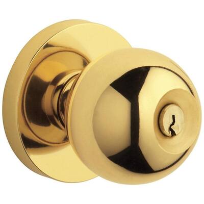 Baldwin Modern Style Keyed Entry Door Knob Set with Modern Rosette and