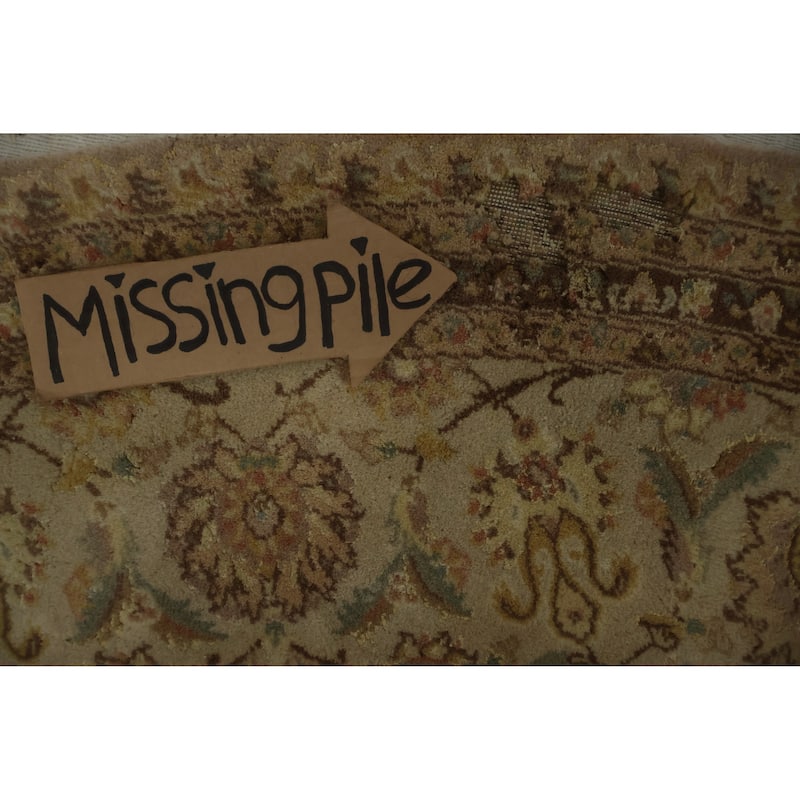 Hand Knotted Oriental 100% Wool Carpet Traditional All-Over Purples Peshawar Area Rug - 8' 2'' X 8' 1''