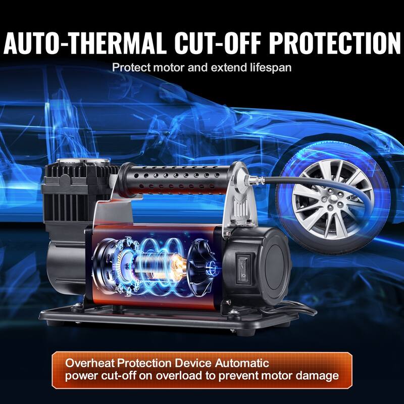 Air Compressor with Digital Pressure Gauge Tire Inflator for Trucks Car SUV