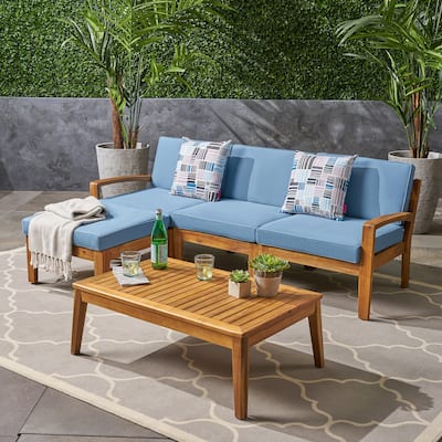 Modern Conversation Sets with Chaise Lounge and End Table