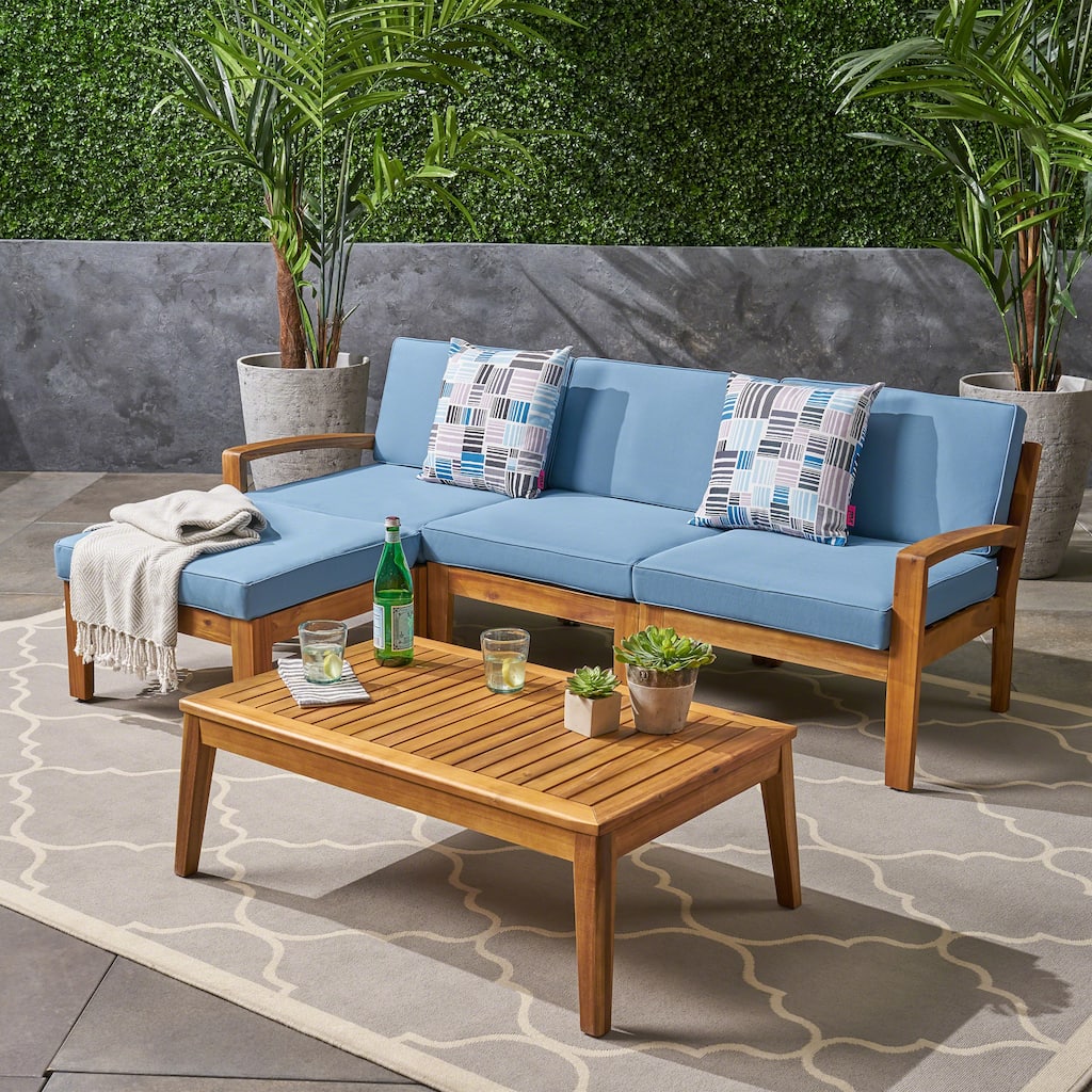 Modern Conversation Sets with Chaise Lounge and End Table