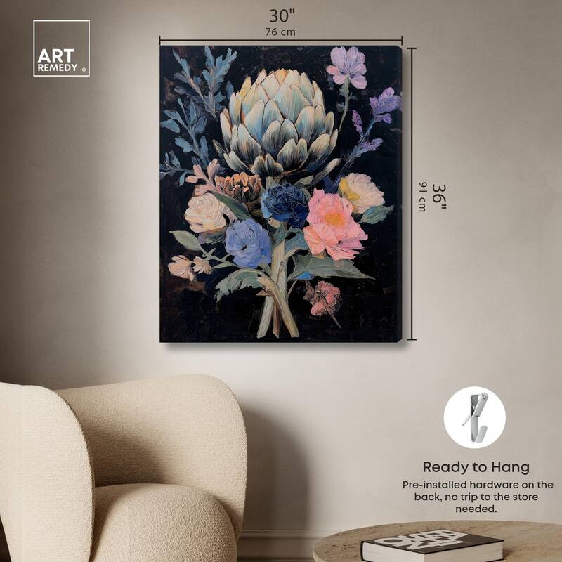 Moody Artichoke I Canvas by Art Remedy, Gallery Wrapped