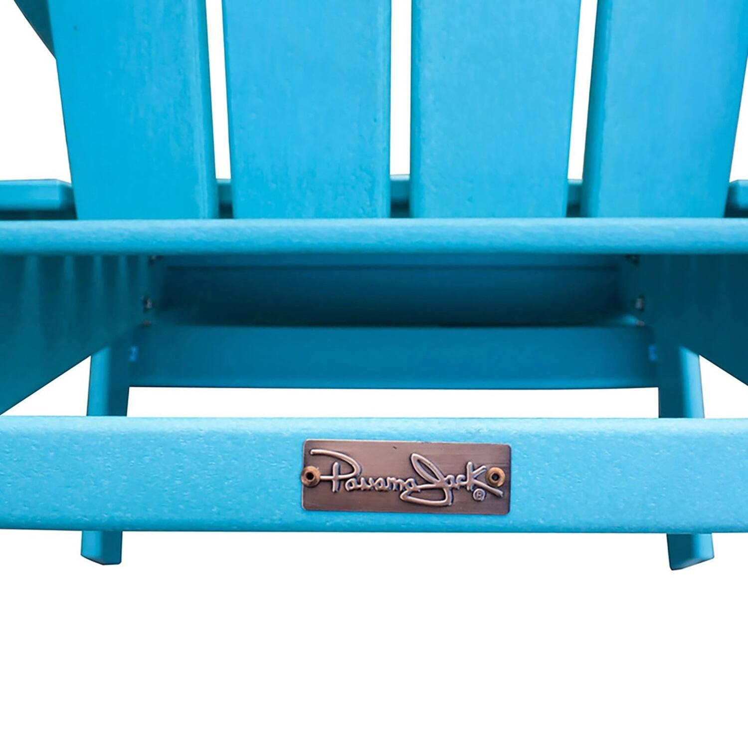 Panama Jack Polyresin Folding Teal Adirondack Chair 30"L x 32"W x 36
