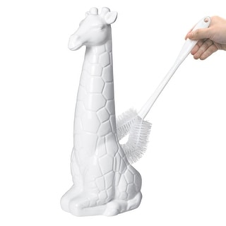 Giraffe Toilet Brush Holder and Brush Set - Bowl Brush