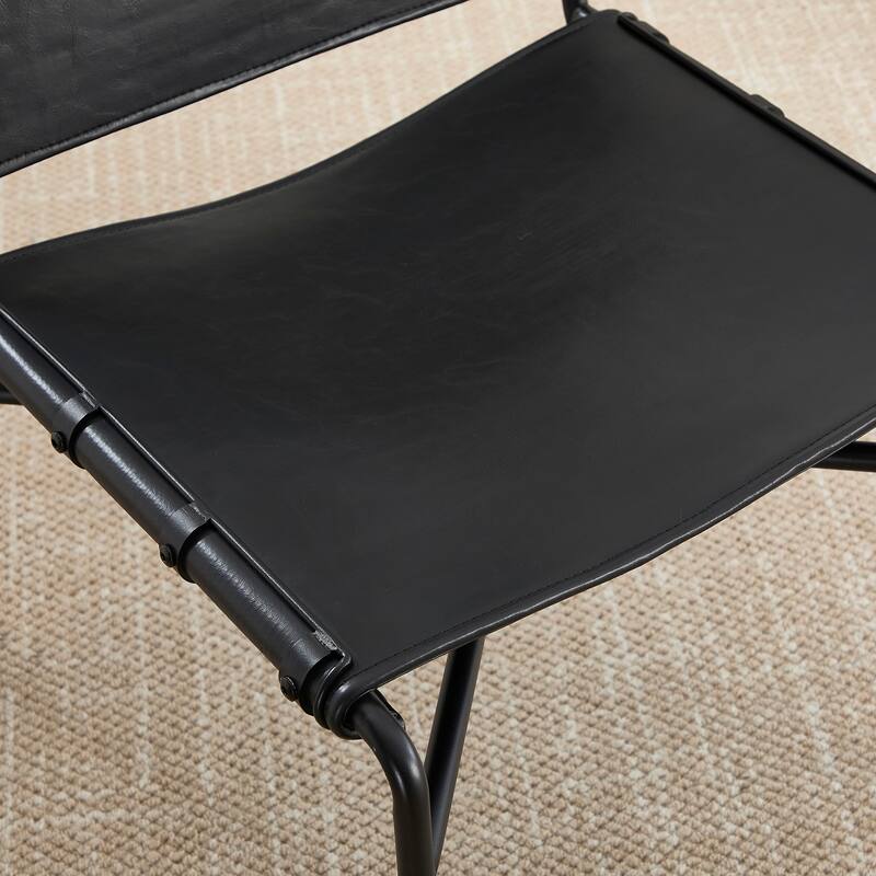 Armless Leisure Chair Set of 2 - Black