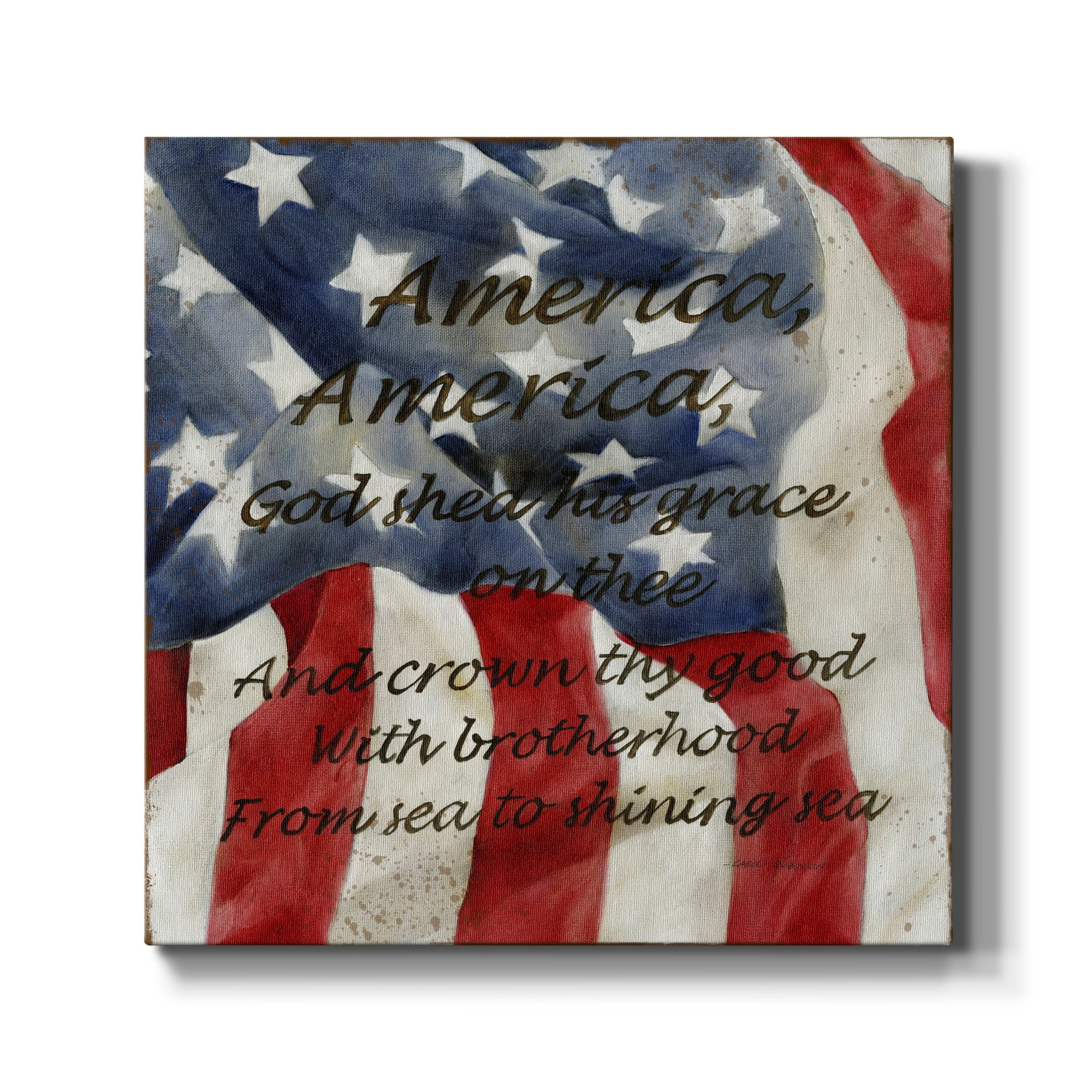 America-Premium Gallery Wrapped Canvas - Ready to Hang