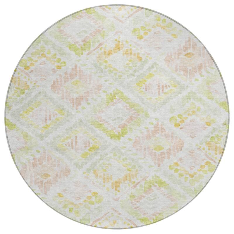 HomeRoots Geometric Transitional Rectangle Outdoor Rug