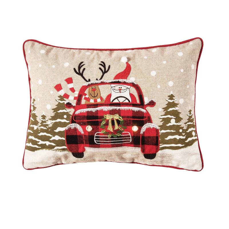 Road Trip Friends LED Light-Up Throw Pillow