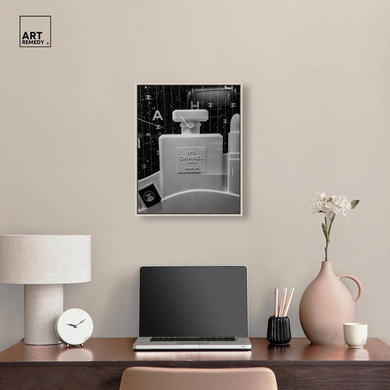 Sculptural Number 5 Canvas by Art Remedy