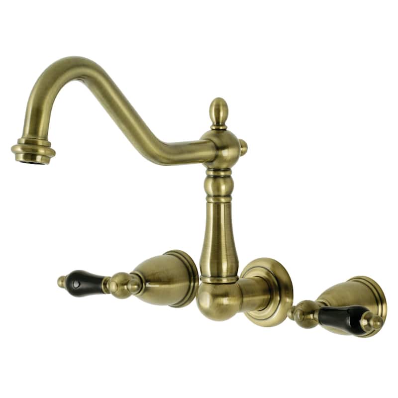 Kingston Brass Duchess Wall Mounted Roman Tub Filler - Antique Brass