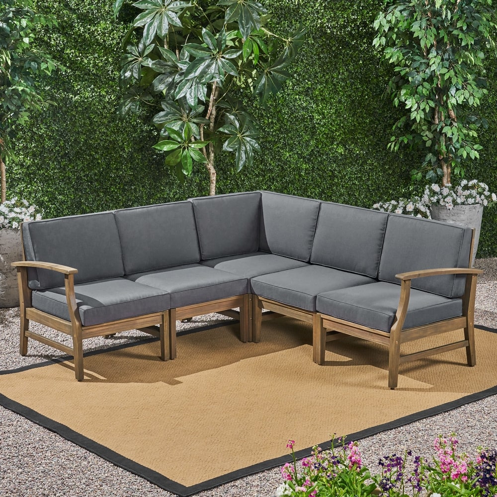 Perla Outdoor 5-piece Chat Set by Christopher Knight Home