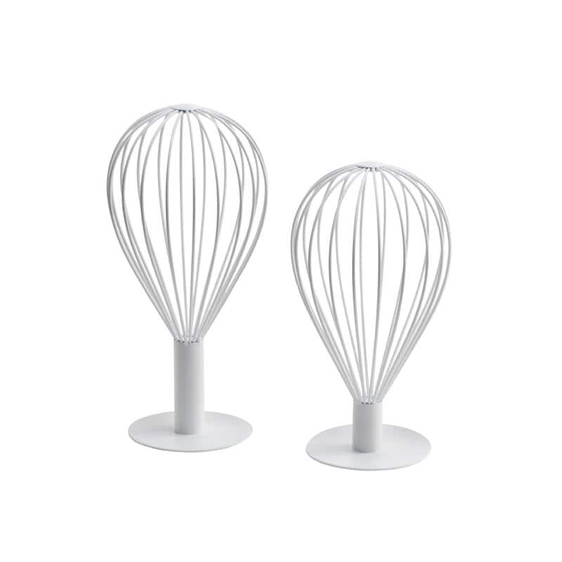 2 Piece Gold Balloon Wire Hat Stands