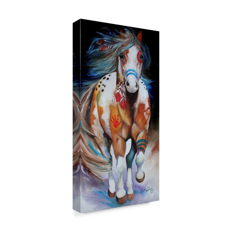 Marcia Baldwin 'Brave The Indian War Horse' Canvas Art