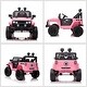 preview thumbnail 7 of 12, 12V Kids Ride on Toy Truck with Parent Remote Control, Pink