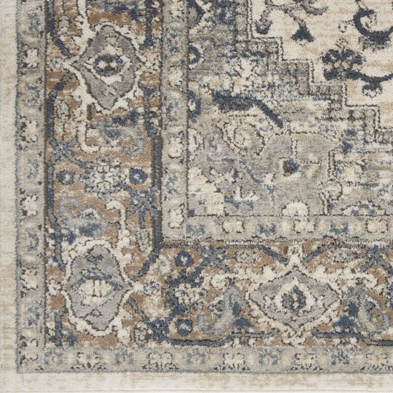 Mebe Power Loomed Distressed Area Rug By HomeRoots