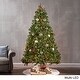 preview thumbnail 6 of 18, 7-foot Fraser Fir Pre-Lit String Light or Unlit Hinged Artificial Christmas Tree by Christopher Knight Home