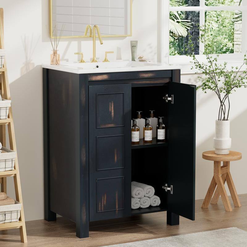 24''/36" Bathroom Vanity Organizer with Sink,Combo Cabinet Set，Bathroom Storage Cabinet