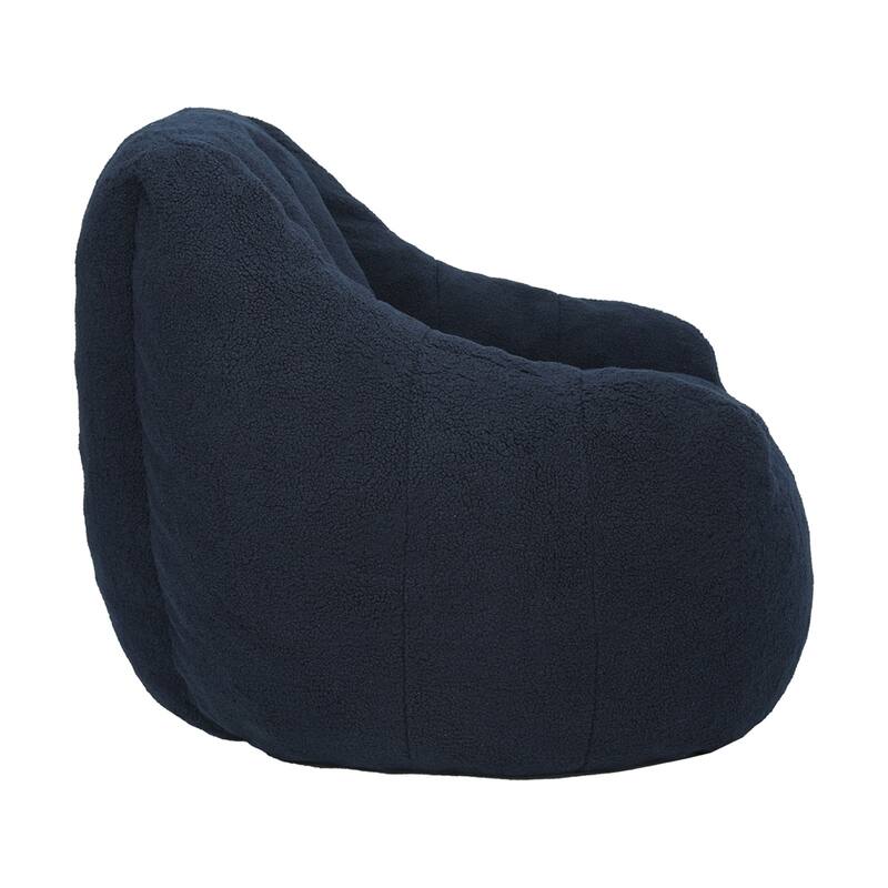Fluffy and Lazy Teddy Fabric BeanBag Chairs with Memory Foam