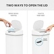 preview thumbnail 3 of 9, iTouchless Oval 13‑Gallon Sensor Kitchen Trash Can with AbsorbX Odor Filter