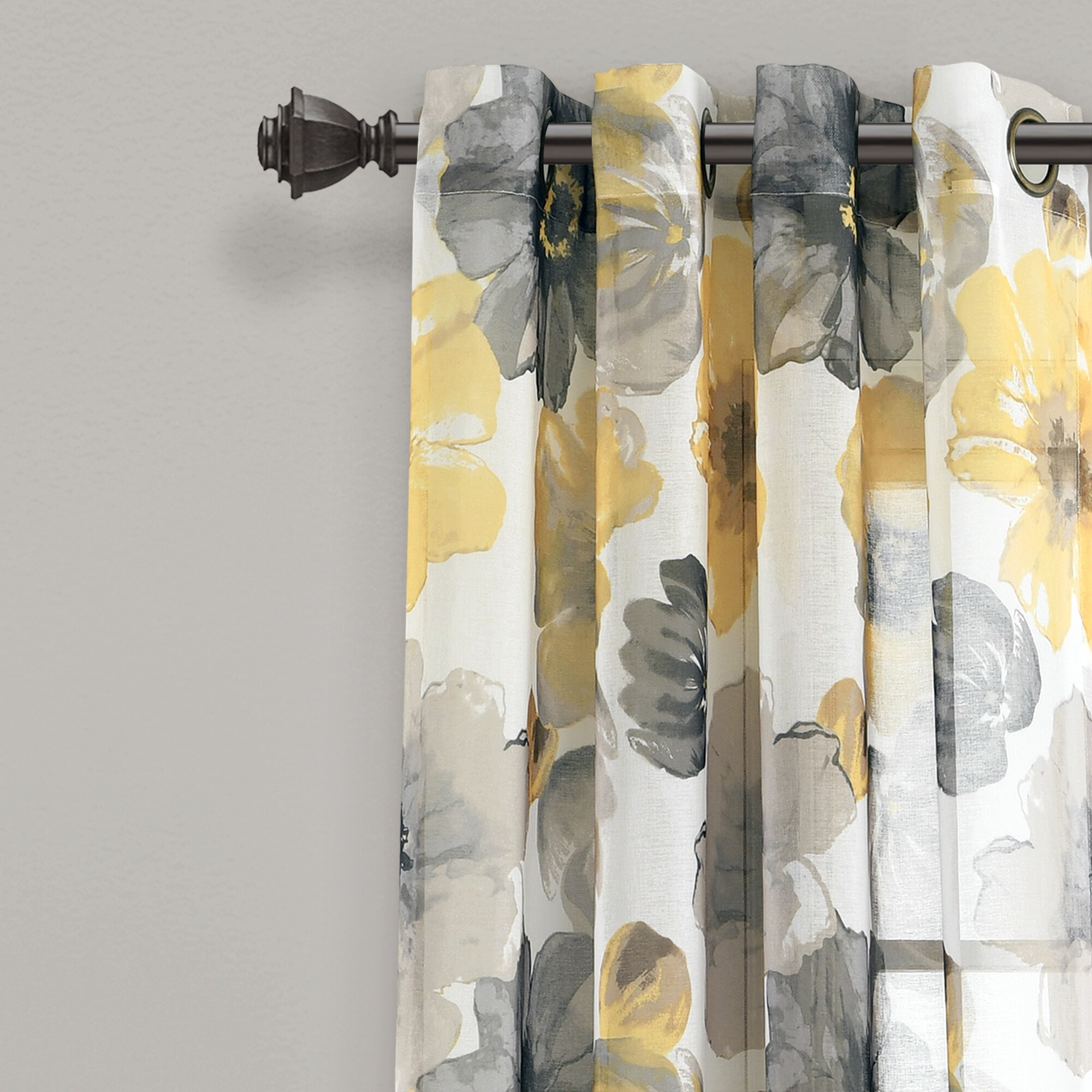 Lush Decor Leah Sheer Window Curtain Panel Pair - 84