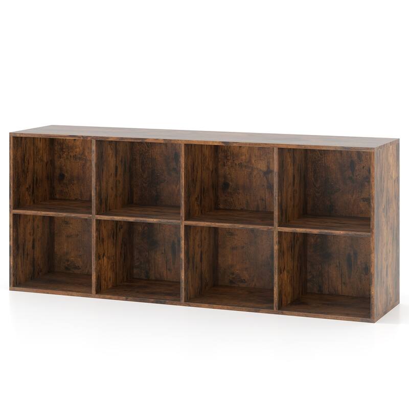 Costway 8-Cube Bookcase Bookshelf with 2 Anti-Tipping Kits Storage - See Details