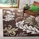 preview thumbnail 2 of 20, SAFAVIEH Handmade Soho Jeannick N.Z. Wool Rug 7'6" x 9'6" - Brown/Multi - Rectangle
