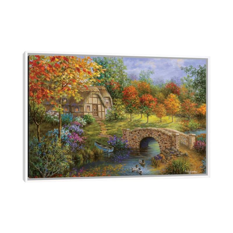 iCanvas "Autumn Beauty" by Nicky Boehme Framed Canvas Print - White - 32x48