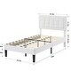 preview thumbnail 18 of 58, VECELO Tufted Upholstered Kids Bed with Adjustable Headboard,Twin Size Bed Set of 2