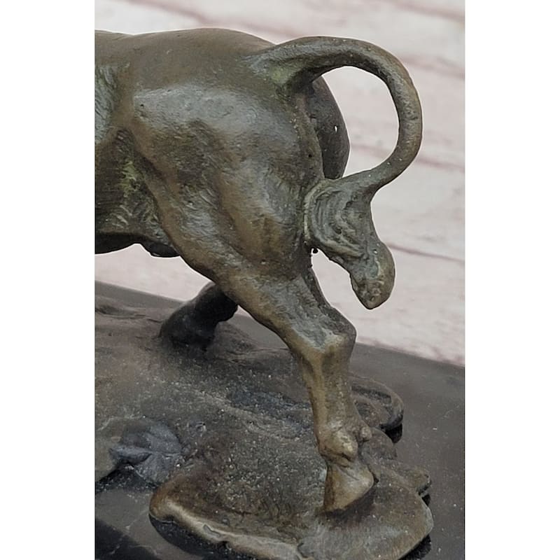 Hot Cast Bronze Trotting Spanish Bull Bronze Sculpture Statue Original Art