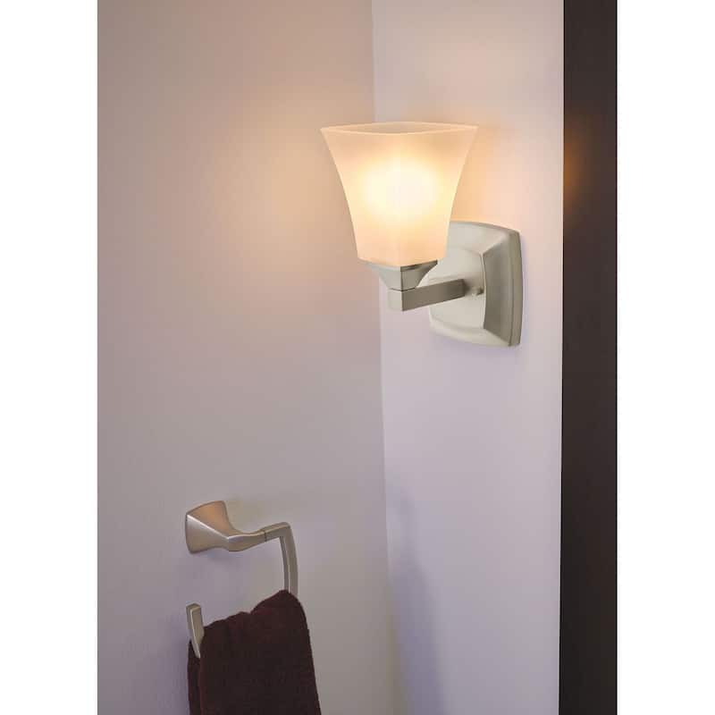 Moen Voss 5" Wide 1 Light Reversible Bathroom Vanity Light Fixture