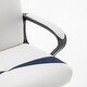 preview thumbnail 4 of 4, White Navy Ergonomic Height Adjustable Office Chair