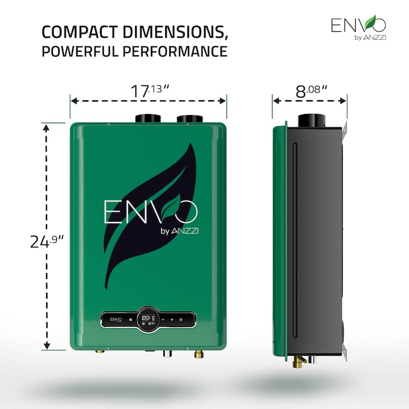 ENVO Natural Gas Tankless Water Heater with Copper Heat Exchanger & Safety Features