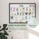 preview thumbnail 6 of 4, Wall Mounted Display Cabinet with Glass Sliding Doors and Adjustable Shelves - 31.5" W x 3.75" D x 23.5" H