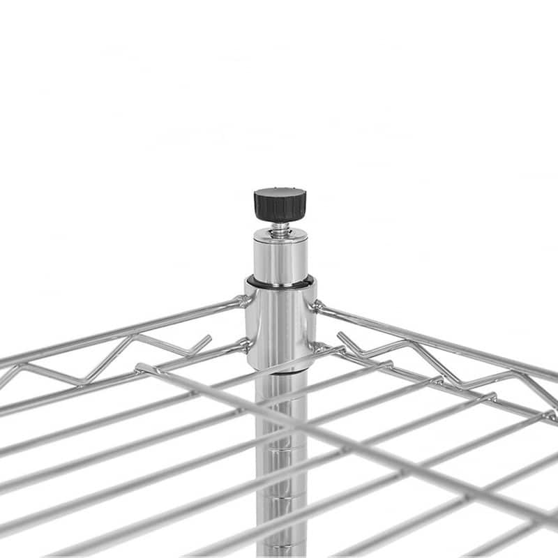 Chrome 5-Tier Shelving Unit for Garage,Kitchen,Office