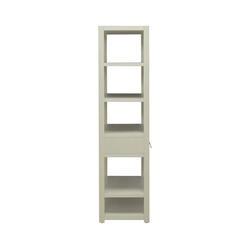 Liberty Furniture East End Accent Display Bookcase Green Mist - Width 39" x Depth 18" x Height 70"