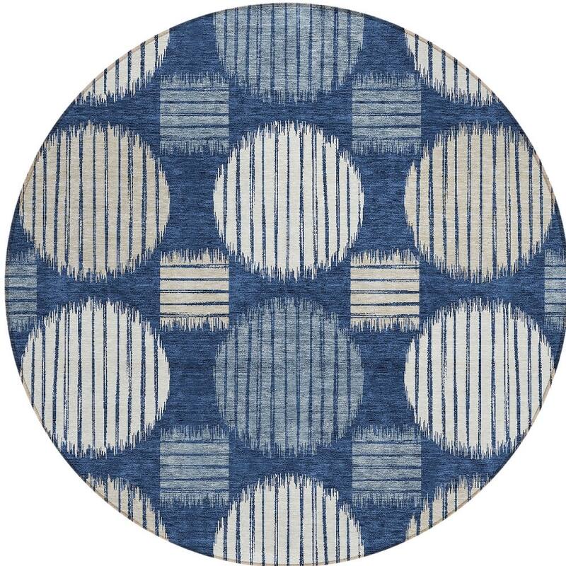 HomeRoots Geometric Transitional Rectangle Outdoor Rug