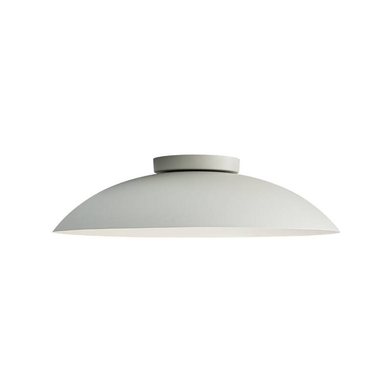 Scandinavian Dimmable LED Round Shallow Dome Ceiling Light 19.7in