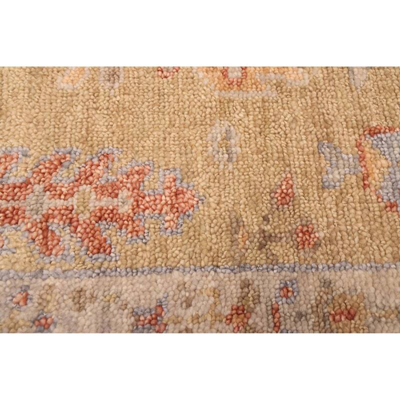 ECARPETGALLERY Hand-knotted Jules Serapi Khaki Wool Rug - 2'7 x 8'0