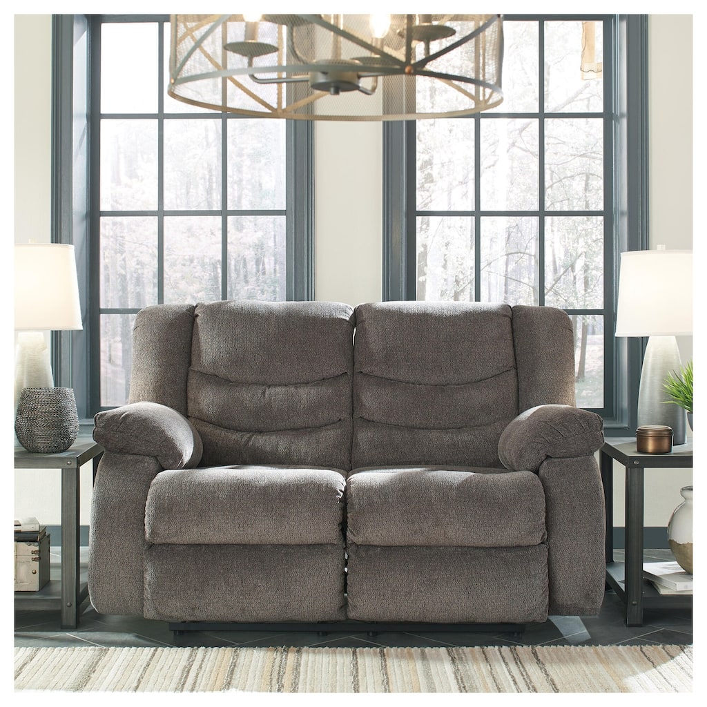 Tulen Gray Reclining Loveseat