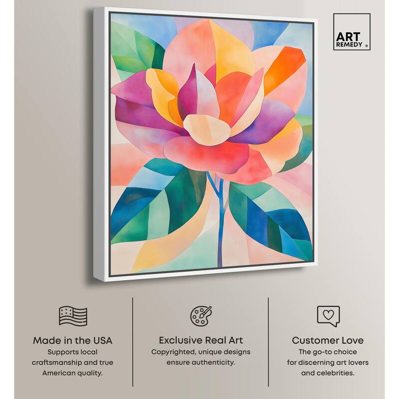Ail Geofloral I Canvas by Art Remedy