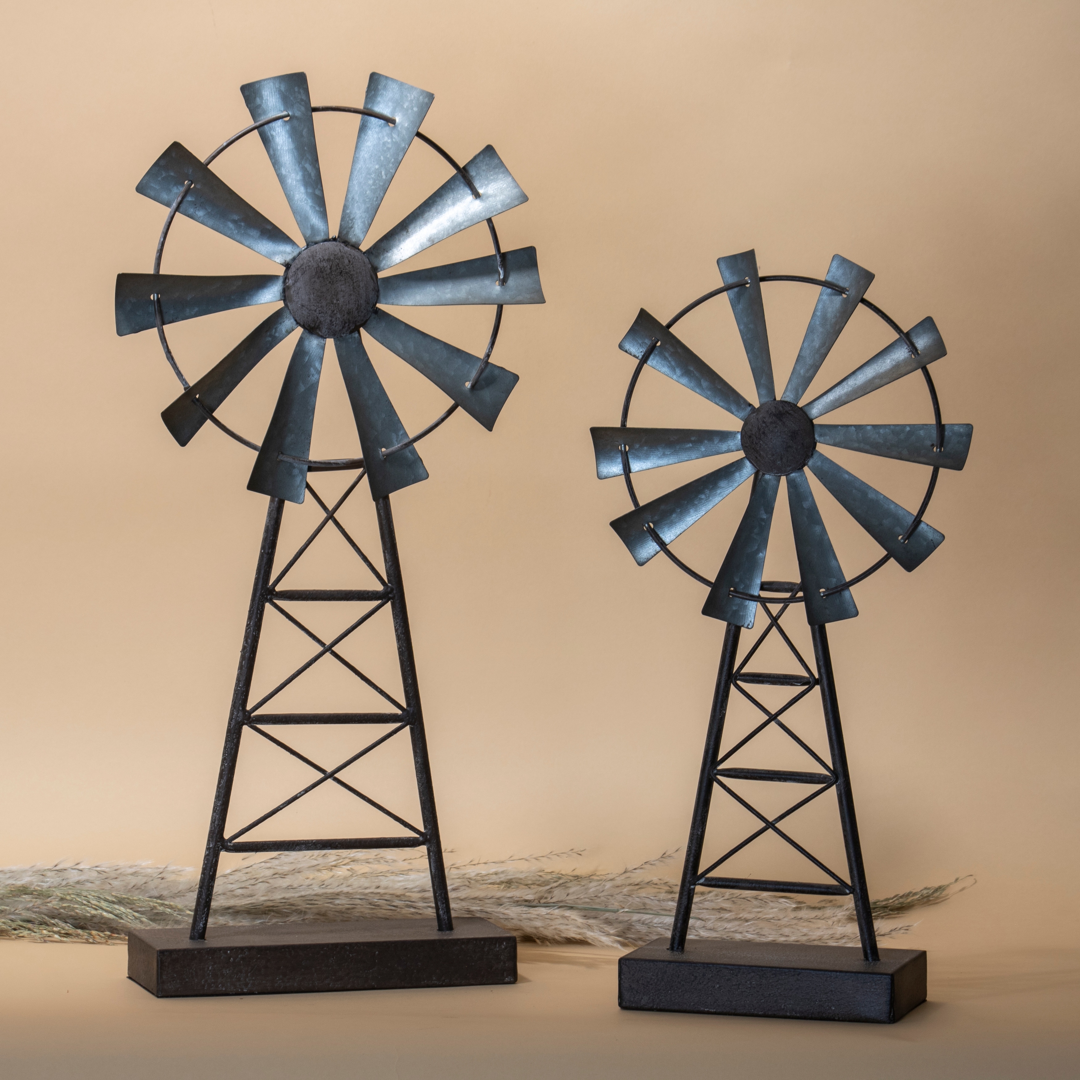 Decorative Mini Metal 2 inch Windmill 