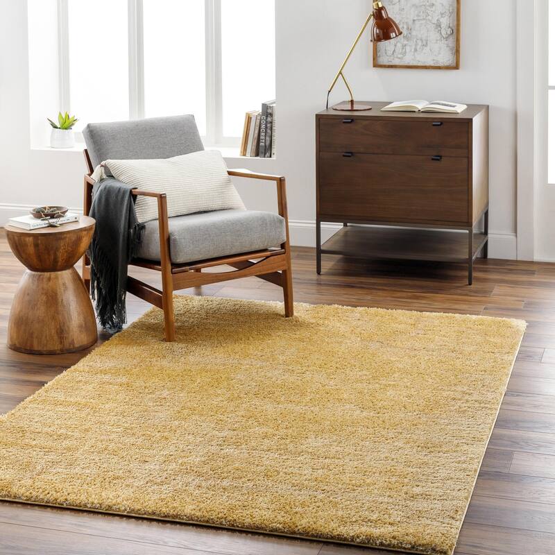 Livabliss Cloudy Shag Vibrant Solid Plush Area Rug