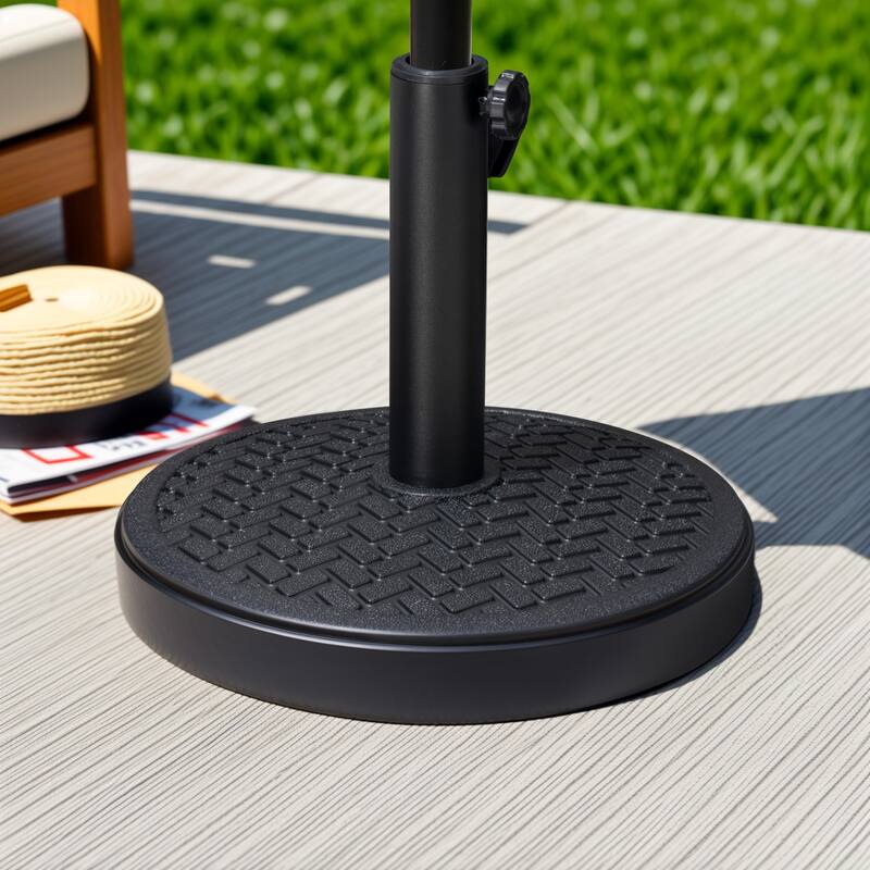 Pellebant 30 to 45 lbs Heavy Duty Round Concrete Umbrella Base for Market Umbrella